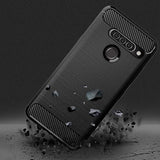 Phone Case for LG G8s ThinQ with Tempered Glass Screen Protector Cover