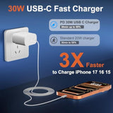 Iphone 16 15 Pro Max Charger, 30W Usb C Fast Charger Block Iphone 16 Charger Fast Charging With 10Ft Ultra Long Type C Charging Cable For Iphone 16 Pro Max/16 Pro/15 Pro Max/15 Pro/15, Ipad, S24 Ultra