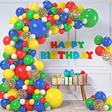 All-in-One Primary Color Balloon Arch Kit – Red, Blue, Green Balloons for Carnival & Birthday Decor
