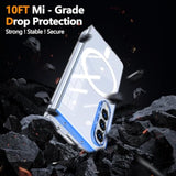 Galaxy Z Fold4 Clear Case with Strong Magnetic and Wireless Charging