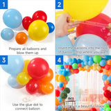 159Pcs Back To School Balloon Garland Arch Kit, Back To School Decorations, School Bus House Pencil Bag Apple Foil Balloon With Rainbow Balloons For First Day Of School Kindergarten Party Supplies