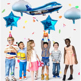 31" Large Blue Airplane Balloons Birthday Party Decorations (2 Pack)