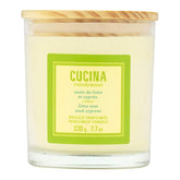 Fruits & Passion Scented Candle – Lime Zest & Cypress, Plant-Based Wax Candle In Recyclable Glass Vase, 35 Hour Burn Time, Clean-Burning Fragrance For Home, 7.7 Oz