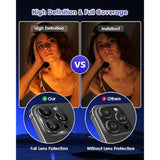 iPhone 16/14 Pro Max Full Coverage 9H Metal Camera Lens Protector Black