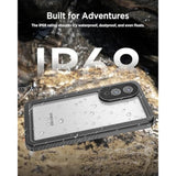 Miimall for Samsung Galaxy S25 Edge Case Waterproof,IP68 Underwater,360 Full Body Heavy Duty Protection,Built-in Lens&Screen Protector,Military Shockproof Dropproof Dustproof Case for S 25 Edge,Black