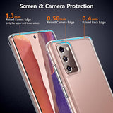 For Samsung Galaxy Note 20 Case, Crystal Clear Shockproof Protective Durable Slim Fit Phone Cover For Galaxy Note 20 5G With Transparent Hard Pc Scratch-Resistant Back & Soft Silicone Edge