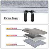 15 Inch Laptop Sleeve For 15-Inch Macbook A1707/A1990/A2941/A3114 Laptop Computer, Protective Waterproof Laptop Case Carrying Bag Portable Cover With Multi Pockets, Gray