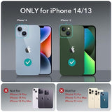 Esr For Iphone 13 Case/Iphone 14 Case, Compatible With Magsafe, Built-In Stash Stand Clear Phone Case For Iphone 13/Iphone 14, -Grade Protection Magnetic Phone Case, Classic Series, Clear