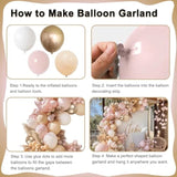 Dusty Pink Balloon Arch Kit: Boho Wedding, Shower & Birthday Decor