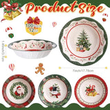100 Pcs Christmas Paper Bowls Bulk 12 Oz Merry Christmas Disposable Bowls Red And Green Plaid Food Serving Snowman Santa Claus Snack Soup Dessert Food Tablewares For Xmas Party Favors Supplies
