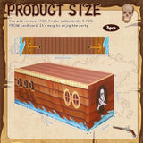 72 X 30 Inch Pirate Party Tablecloth With Prow Cardboard Pirate Ship Table Cover Decorations For Birthday Graduation Jungle Adventure Nautical Party Favors Supplies