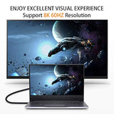 8K Hdmi Extension Cable, Short 8K Hdmi 90 Degree Down Angle Male To Female Hdm