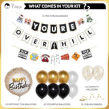 Over The Hill Birthday Decorations, Over The Hill Decorations Funny 50Th Birthday Decorations | Funny 40Th Birthday Decorations