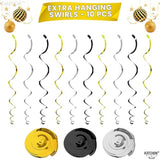 30pc 2024 Happy New Year Hanging Swirls Party Decorations No DIY