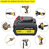 Dcb609 Battery Replacement For Dewalt 60V Battery, Dcb609 Dcb606 Dcb612 180Wh Battery 2 Packs