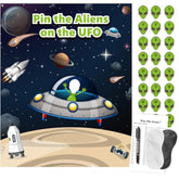 Aliens Space Party Decorations Games Pin The Aliens On The Ufo Games For Outer Space Theme Classroom Activities Birthday Party Supplies Favors