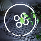 Button Neon Sign Led Neon Light Up Sign For Wall Art Decor Gifts For Teen Boys Teenage Girls Game