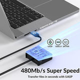 Sata To Usb Cable, Usb 2.0 To 2.5”Sata Iii Hard Drive Adapter Kit For External