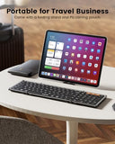 Backlit Foldable Keyboard, Xk01 Plus Folding Portable Bluetooth Keyboard For Travel, True Full Size External Wireless Keyboards With Backlight For Ipad Tablet Smartphone Laptop Pc