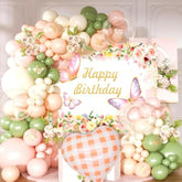 Balloon Garland, Birthday Balloon Arch, Sage Green Balloons, 106-Piece Pastel Pink & Green Set, Stylish Spring Party Decorations For Seasonal Celebrations