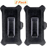 2 Pack Replacement Belt Clip Holster Compatible with Otterbox Defender Series Case iPhone 17 Pro Max ONLY(Case Not Included)