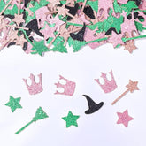 200 Pcs Wicked Themed Birthday Confetti, Birthday Table Decorations Scatter Cake Confettis, Green Pink Foil Confetti Decorations For Party, Baby Shower Diy Arts Crafting