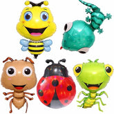 Insect Themed Balloons Ladybug, Bee, Ant, Gecko, Mantis Balloons For Kids Birthday Parties, Baby Shower, Spring Picnic, Summer Events Garden Themed Events & Insect Educational Activities? 5Pcs
