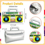 5 Pieces Inflatable Radio Boombox Inflatable Mobile Phone,Retro Mobile Phone For 80'S 90'S Party Decorations,Hip Hop Costume,Birthday Theme Party Photo