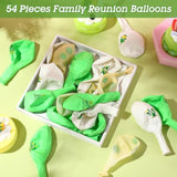 54 Pcs Family Reunion Party Balloons 12 Inch We Are Family Latex Balloons Eucalyptus Sage Green Confetti Decorations For Home Gathering Party Favor Supplies