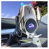Phone Mount For Car Wireless Charger Auto Clamping With Rotatable Vent Clip Cute Bear For Iphone Samsung Andriod Phone