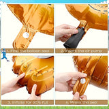 18 Pieces 18 Inch Baseball Balloons Baseball Foil Balloons 20 Inch Glove Jumbo 30 Inch Bat For Birthday Sports Theme Party Decoration Photo Props Supplies