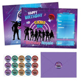 30 Pack Gaming Birthday Party Invitations Cards With Envelopes Game Party Supplies Fill In Birthday Invite Cards Stickers For Kids Boys Girls Video Game Lovers Birthday Party Decorations Favor