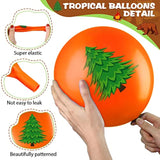 45PCS Camping Balloon Set – Colorful 12" Balloons with Ribbons for Adventure Party Decor