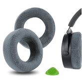 Geekria Comfort Extra Thick Velour Replacement Ear Pads for Beyerdynamic DT 700PROX/ 900 Prox Headphones Ear Cushions, Repair Parts (Grey)