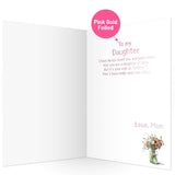 Happy Mother'S Day Card For Daughter Mothers Day Card To Daughter From Mom Mother 1 Pcs Message Inside 5X7 Inch With Envelope Happy Mothers Day Gift Gifts