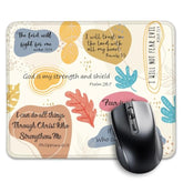 God Is My Strength And Shield Funny Mouse Pad For Desk, Workplace Mousepad Gifts For Women, Inspirational Christian Gifts For Mom Daughter, Christmas Appreciation Present For Friend Coworker