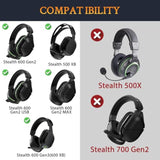 Cooling-Gel Earpads Replacement For Turtle Beach Stealth 600 Gen 2 Usb/Max, 600 Gen3 Pc/Ps/Xb, 500 Xb Wireless Headset, Ear Pad Cushions With Noise Isolation Foam - Snow Leopard