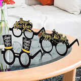12 Pcs 2026 New Year Glasses Party Eyewear Decorations