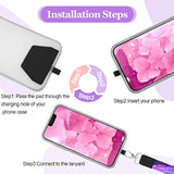 5 Pcs Crossbody Cell Phone Lanyards Universal Adjustable Neck Strap And Phone Patches Compatible With Most Smartphones(Star Pattern,Mixed Color)
