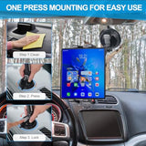 5-in-1 Car Phone Holder Dashboard Windshield Mount for All Smartphones