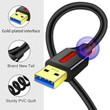 Usb 3.0 Extension Cable 6 Ft, High Speed Usb 3.0 A Male To A Female Extension