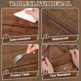 3 Pack Wood Grain Plastic Tablecloth, 54 X 108Inch Rustic Wood Table Covers For Rectangle Table Disposable Vintage Farmhouse Tablecloths For Cowboy Western Barn Birthday Baby Shower Party Supplies