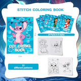 Stitch Party Supplies, 24Pcs Coloring Books For Stitch Birthday Party Gifts, Goodie Bag Stuffers, Classroom Rewards, 8 Styles