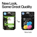 62 Black/Tri-Color Ink (2-Pack) | Works With Envy 5540, 5640, 5660, 7640, Officejet 5740, 8040, Officejet Mobile 200, 250 | Instant Ink Eligible | N9H64Fn | Packaging May Vary