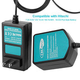 1.2V-18V Battery Charger Compatible With Hitachi Ni-Mh/Ni-Cd 7.2V 9.6V 12V 14.4V 18V Pod Style Battery (Not For Li-Ion Battery)