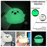 Compatible With Airpods Pro & Pro 2Nd Generation Case Cover, Luminous Cute Ghost Cases Designed For Airpod Pro/Pro 2, Soft Silicone Anime Funny 3D Cartoon Case For Men Women