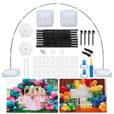 Reusable Balloon Arch Stand Kit With Base, Adjustable Balloon Arch Frame 10Ft Wide & 9Ft Tall For Graduation Wedding Birthday Baby Shower Party Supplies Halloween Decoraitons