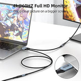 Usb C Extension Cable 3.3Ft (100W/10Gbps), Nylon Braided Usb 3.1 Type C Male T