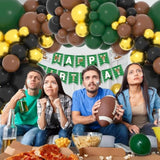 Dark Green Black Gold Brown Balloon Garland Arch Kit - 122Pcs Dark Gre