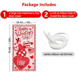 Valentines Day Door Cover 6X2.9 Ft Banner Valentine Door Decorations L